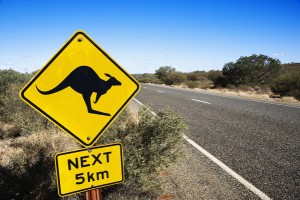 Road sign Australia